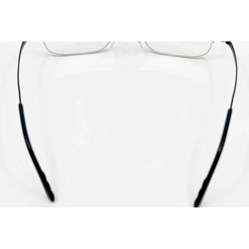 Adidas Eyeglasses Mens Black Blue Half Rim Frame af01 50 6053 52-19-140